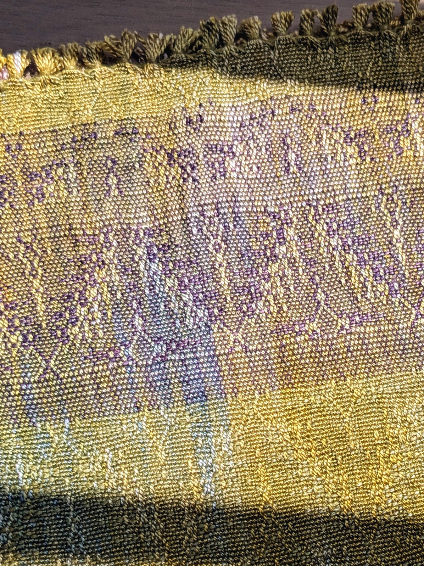 "luminescence" handwoven silk cowl