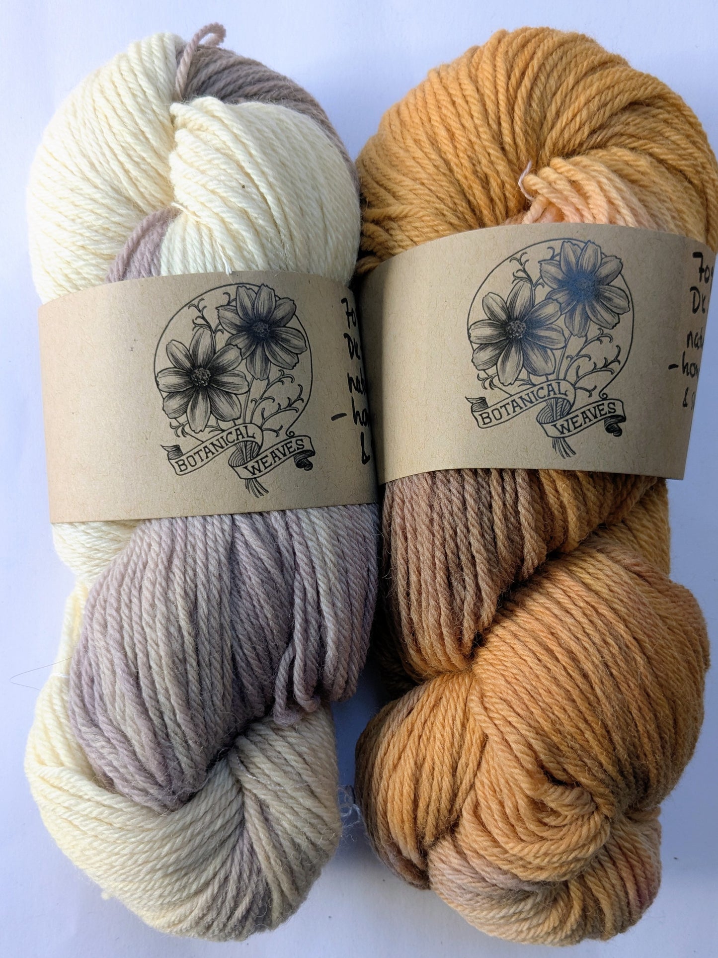 yarn: naturally dyed with coreopsis flowers, black walnuts & logwood