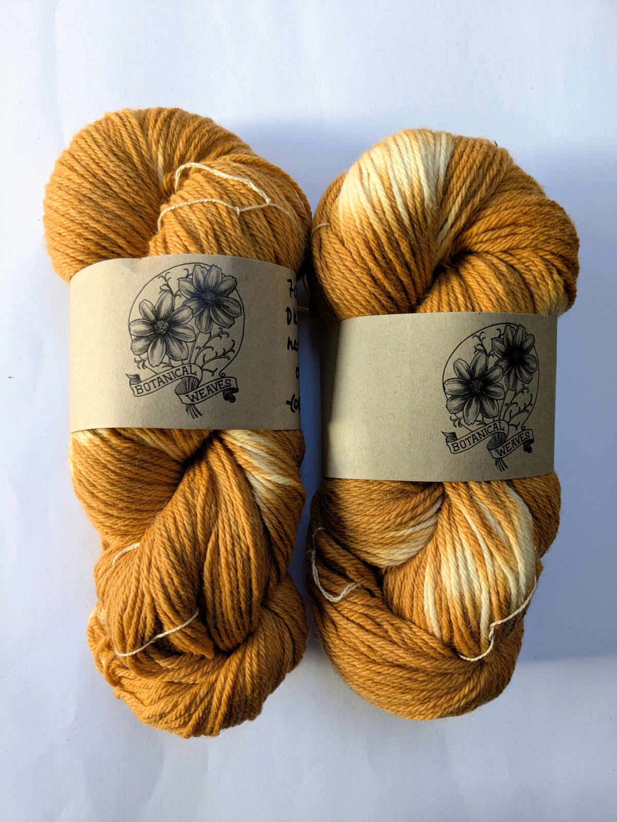 yarn: naturally dyed with coreopsis flowers