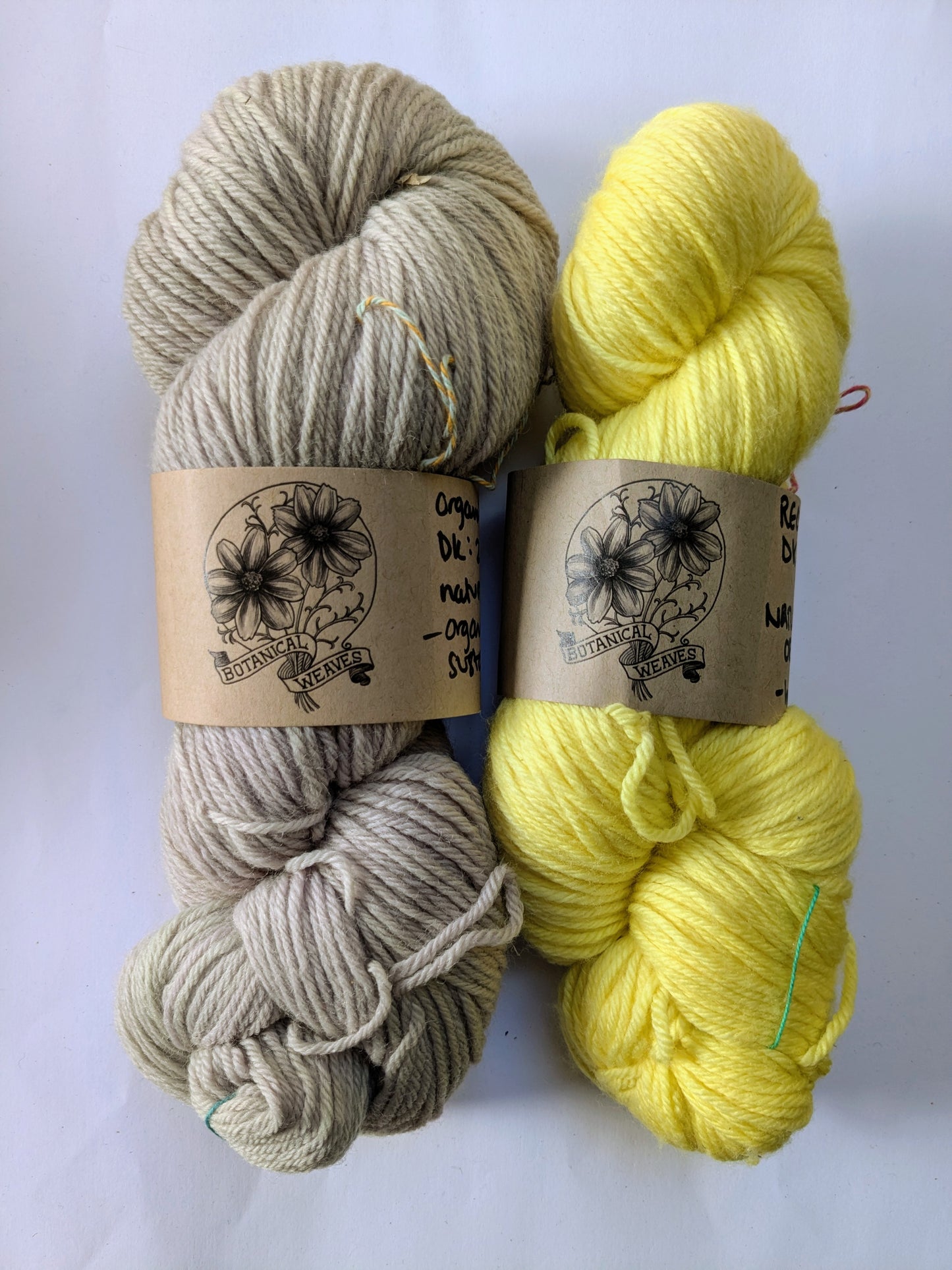 yarn: naturally dyed with logwood & weld flowers