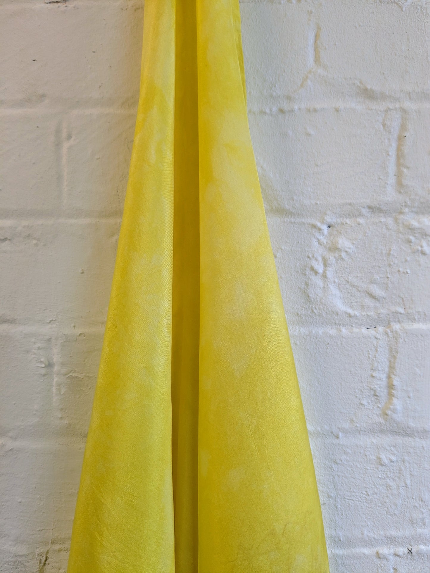weld & oak gall naturally dyed silk scarf