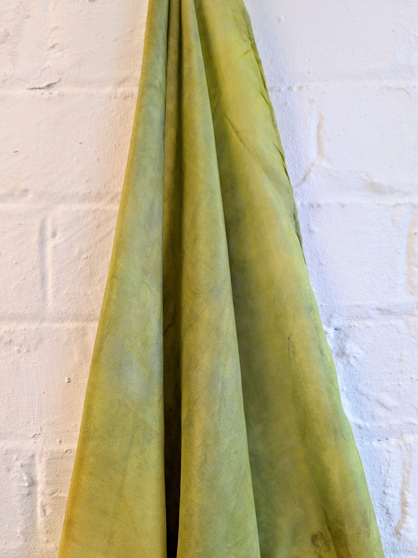 indigo, weld & oak gall naturally dyed silk scarf
