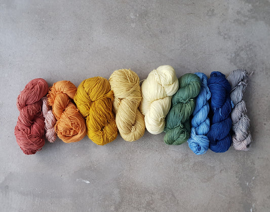 naturally dyed fibres