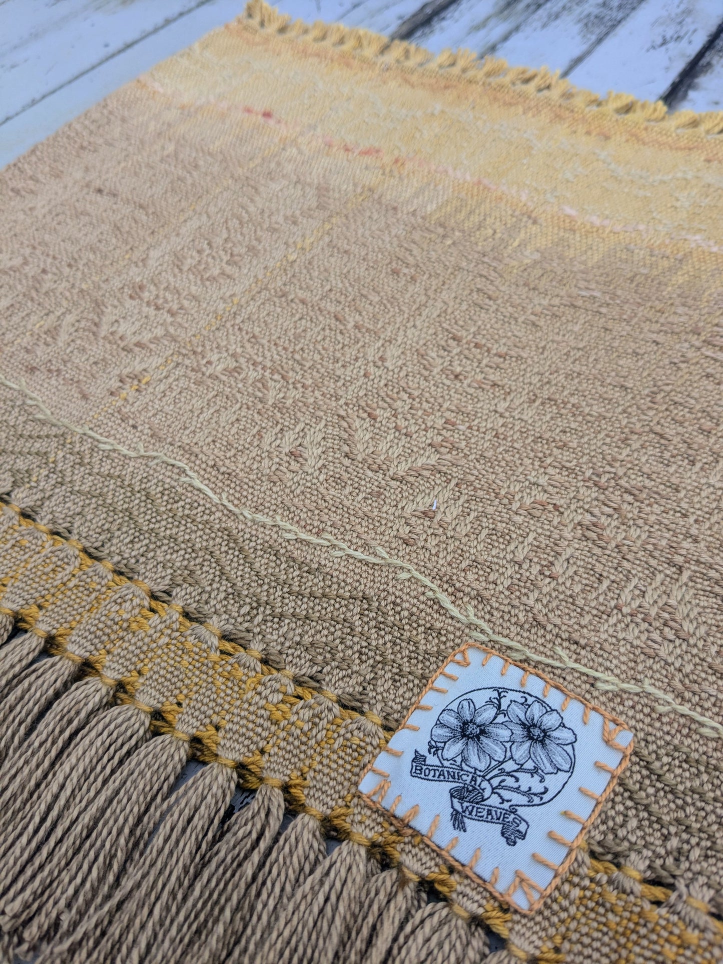 "autumnal equinox" all silk handwoven cowl