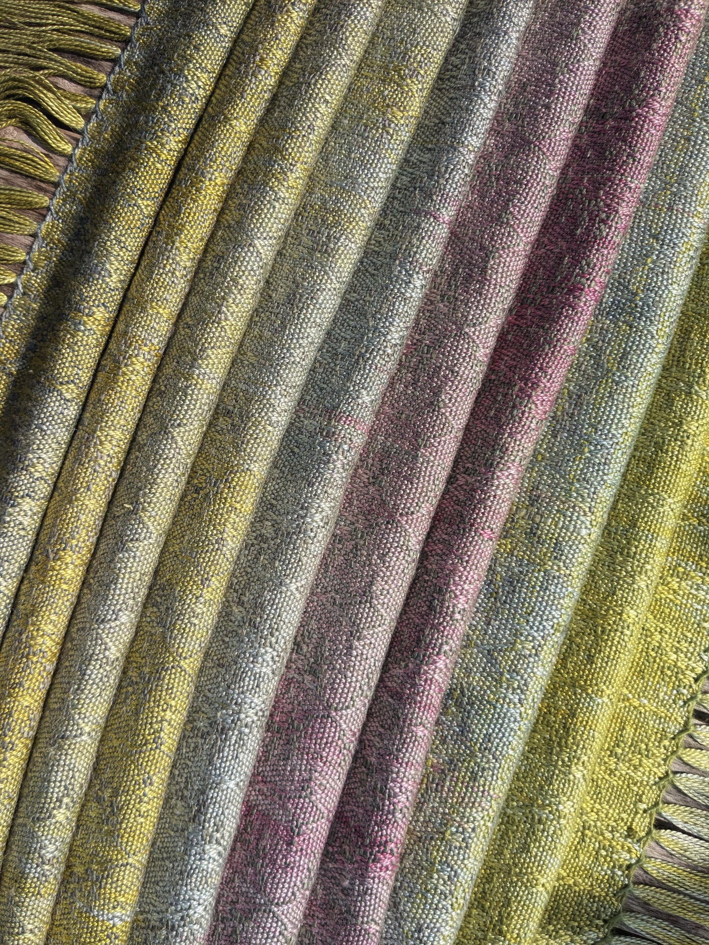"lavender dreams" handwoven silk shawl