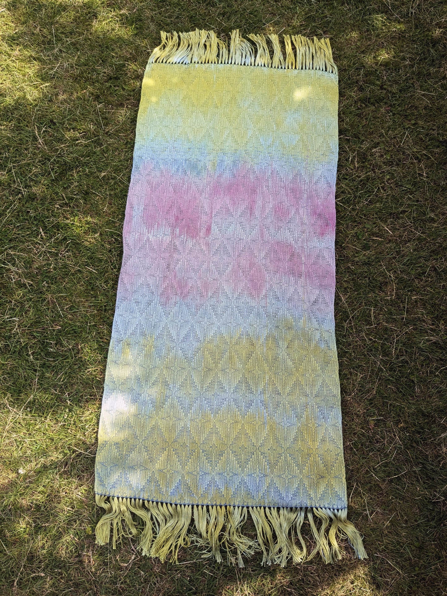 "lavender dreams" handwoven silk shawl