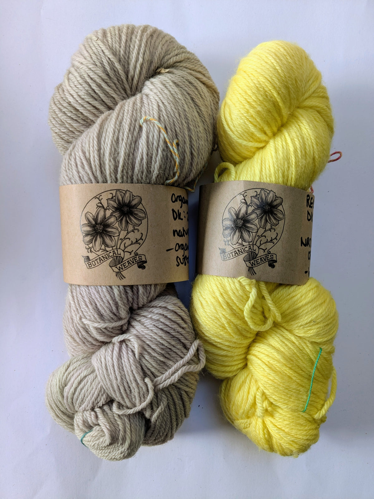 yarn: naturally dyed with logwood & weld flowers