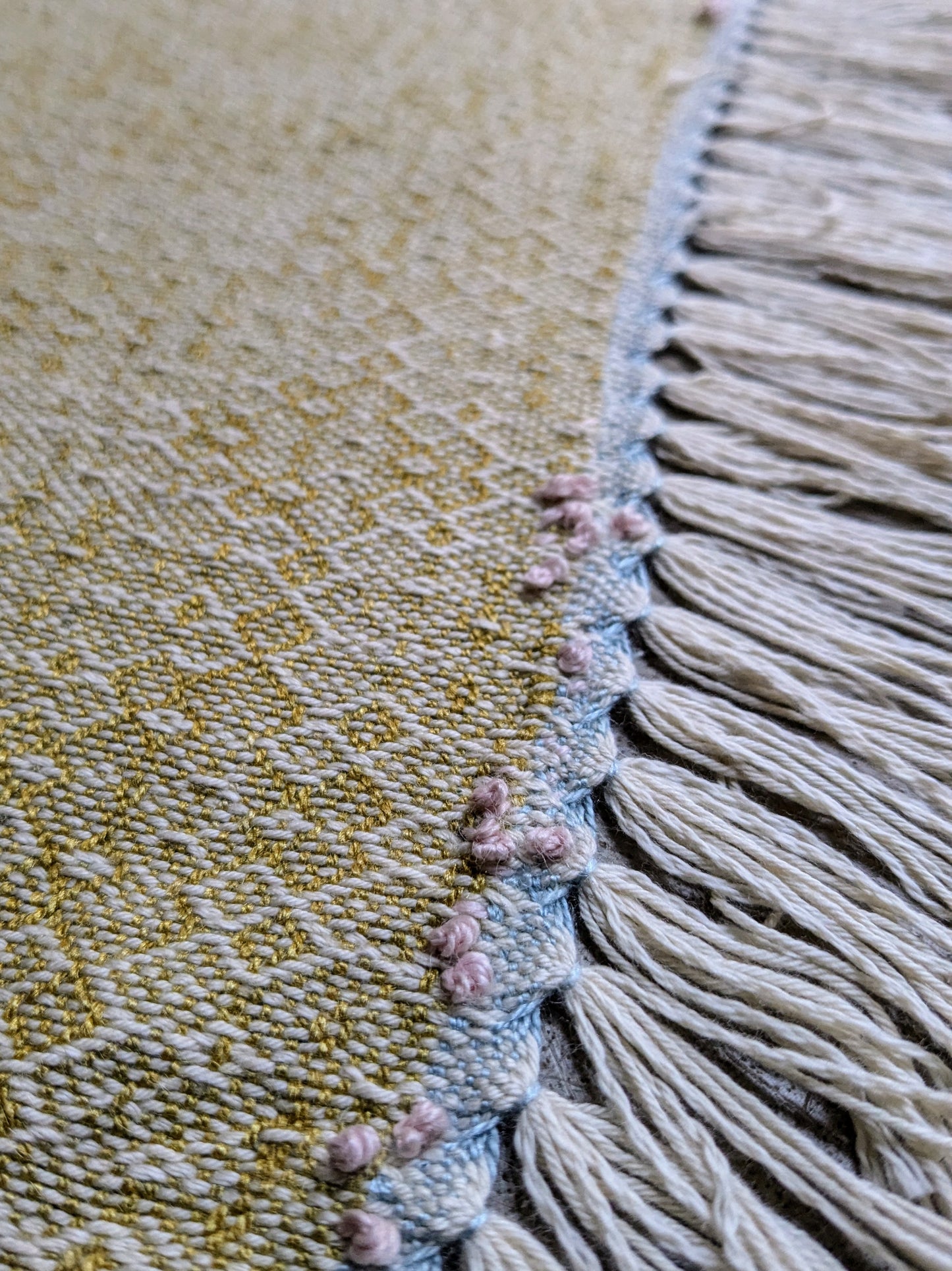 "late springtime" handwoven shawl