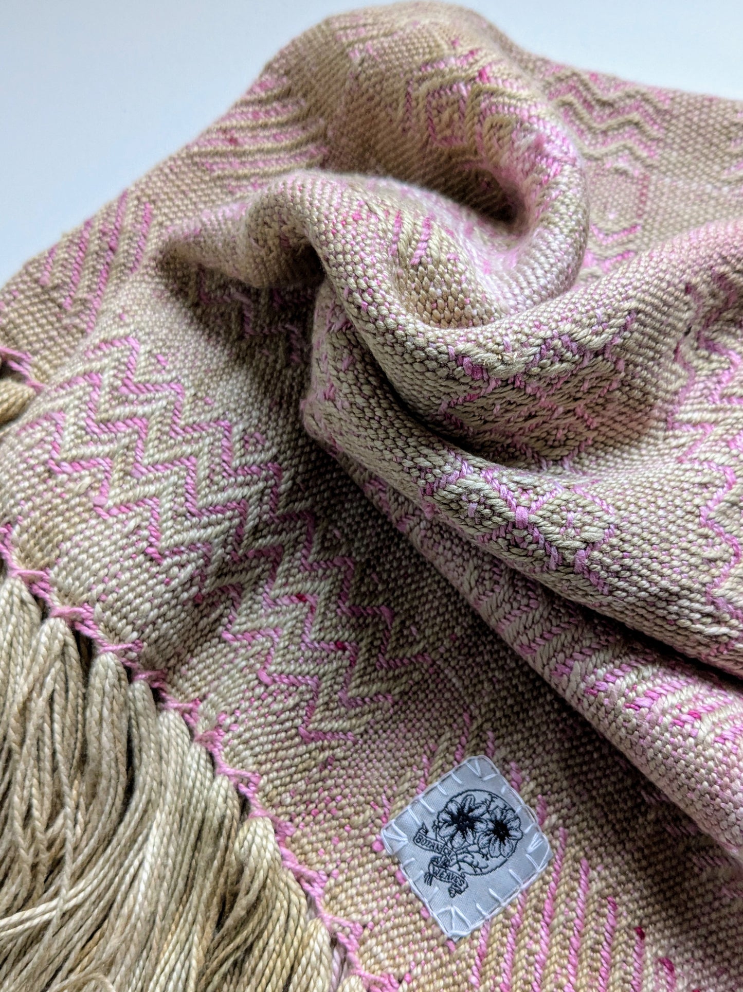 "pink-est" handwoven cowl